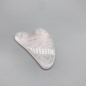 Guasha Stone Massager Manufacturer - Rose Quartz Heart for Face Body & OEM ODM
