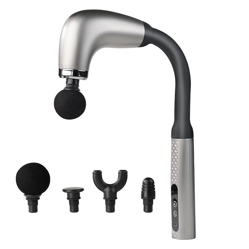 Full Body Massage Gun - CE Quiet Bent Head Design Gym Muscle Relaxation Tool