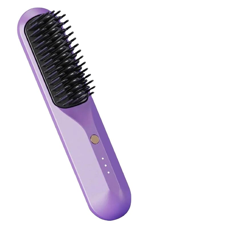 CE Hair Straightening Brush - Wireless Portable Negative Ion Curling Smoothing Tool