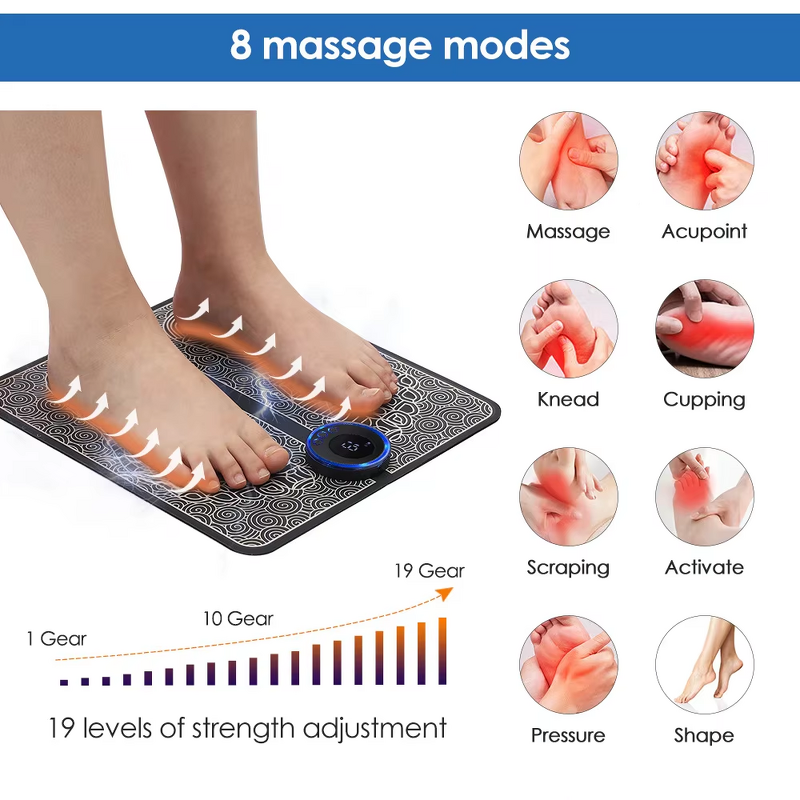 Cordless Foot Massager - High Cost Foldable Arm Home Multifunctional Relaxation Tool