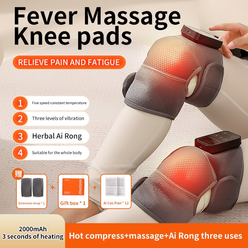 Certified Knee Massager - Portable Multi-Functional Moisture-Proof Cold Resistance Therapy