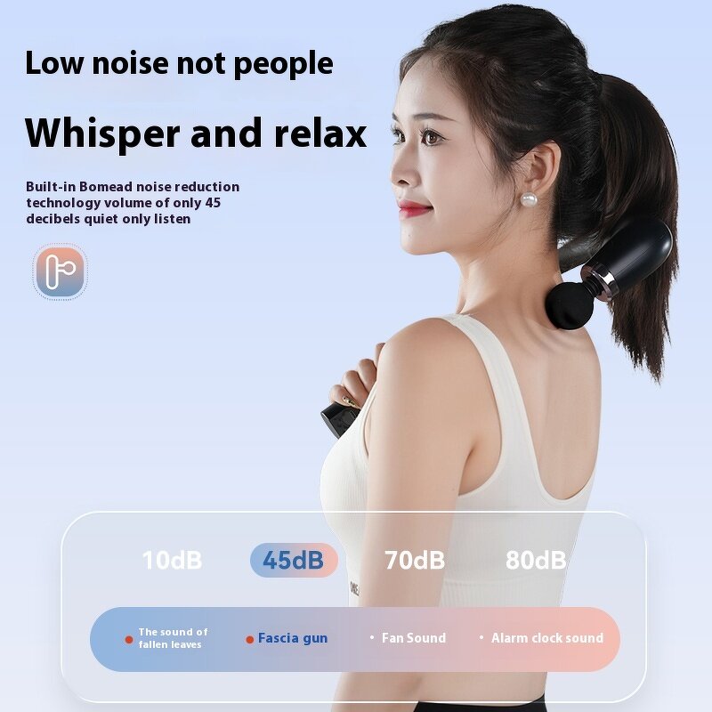 Full Body Massage Gun - CE Quiet Bent Head Design Gym Muscle Relaxation Tool