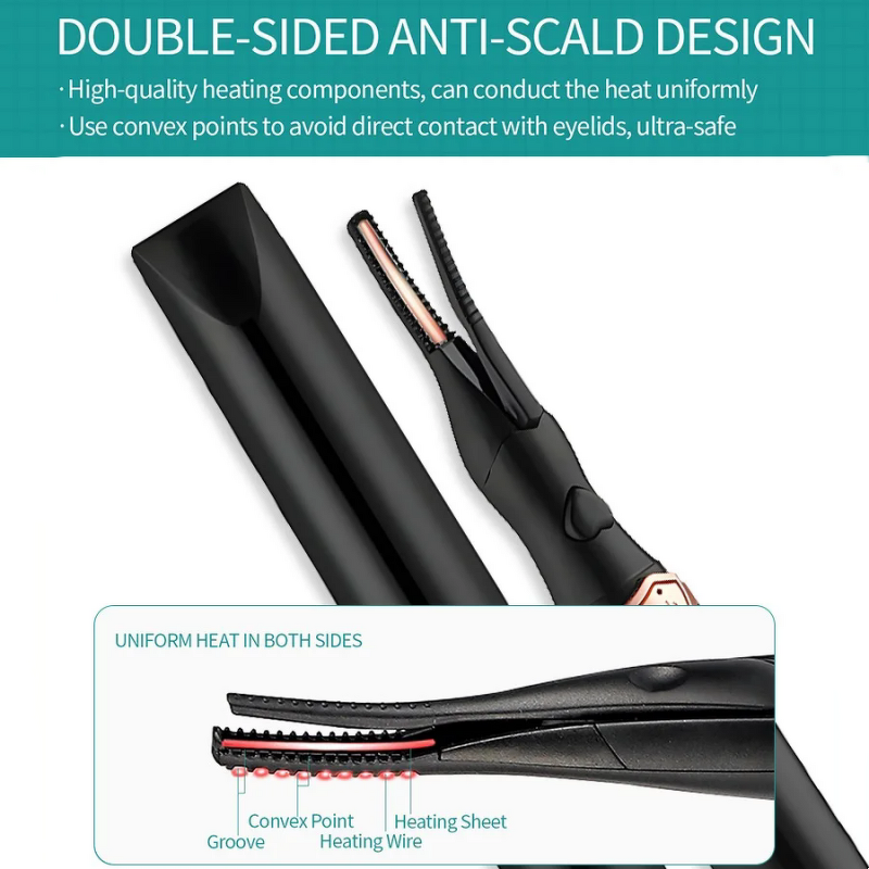 Cordless Eyelash Iron - New Model Smart Temperature Control Personal Care Appliance