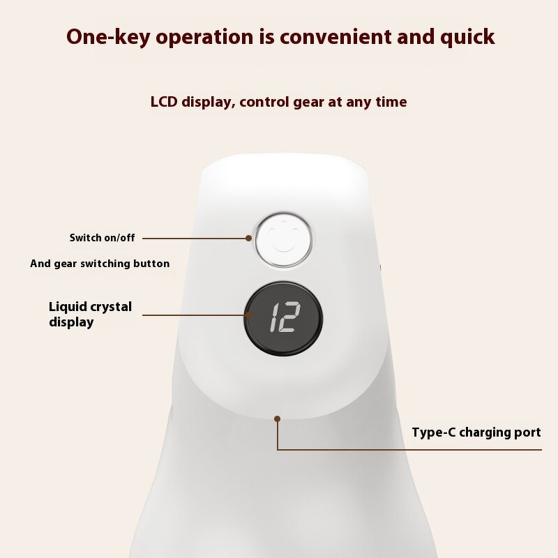 3D Handheld Massager - CE Portable Multi-Gear Vibrating Fat Pushing Beauty Tool