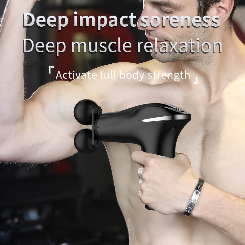 Dual-Head Fascia Gun - Professional Mini Home Gym Neck Body Head Relaxation Tool