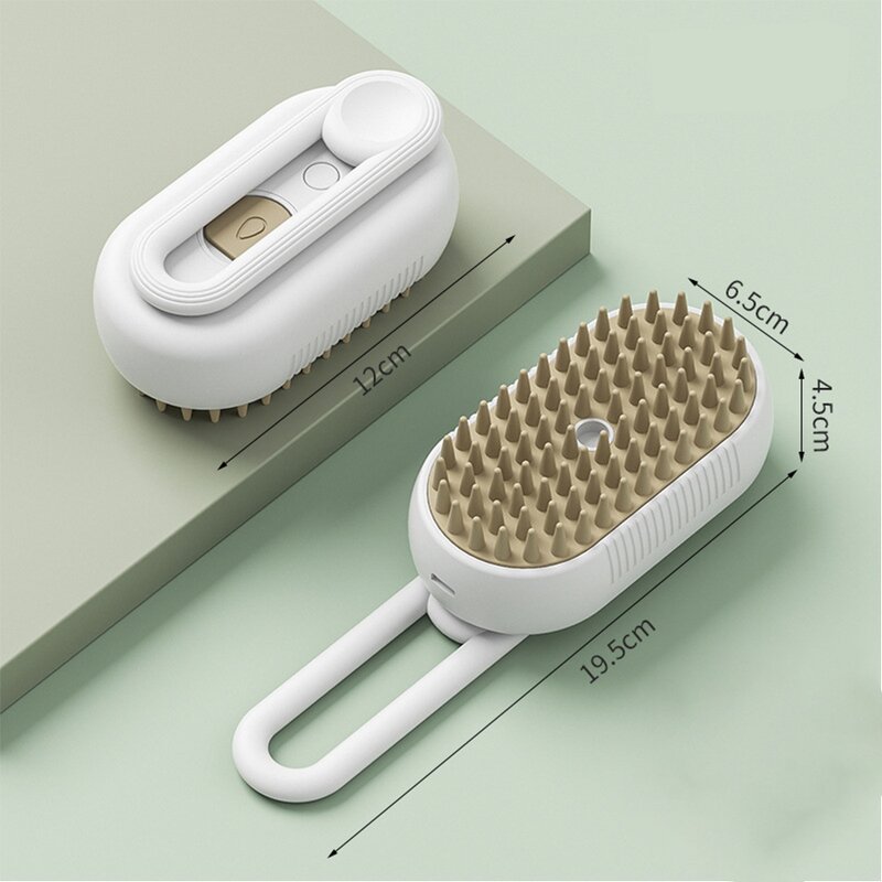 Dragon Pet Grooming Brush - 3-in-1 Charging Mist Massager De-shedding Handle Tool