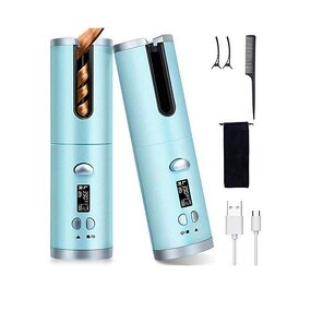 Automatic Hair Curler - Portable Wireless LCD Ceramic Heating Anti-perm Curling Iron