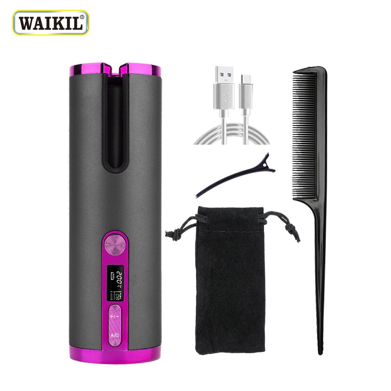 Cordless Curling Iron - Manufacturer Direct Automatic USB Rechargeable Styling Tool
