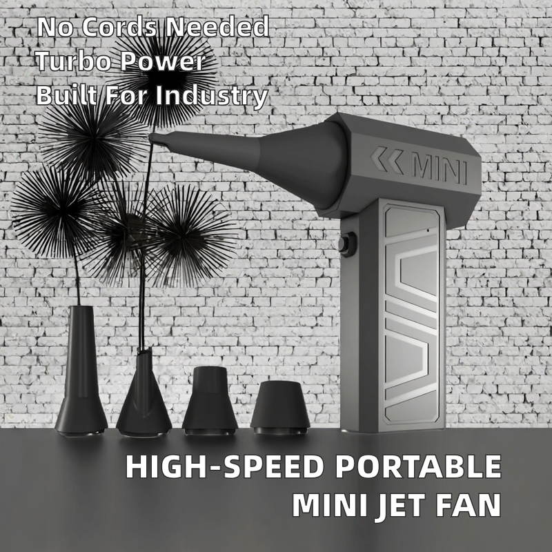 Mini Jet Fan Manufacturer - Portable High-Speed Turbo Brushless Motor Cordless 52m/s