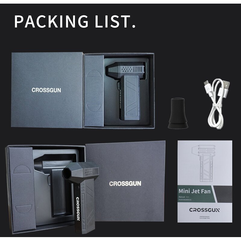 Jet Fan Manufacturer - Electric Turbo Air Duster 130000rpm Rechargeable for Car Camping