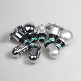 Massage Gun Attachment Manufacturer - Universal 18.5mm Glossy Aluminum Head Metal Tips