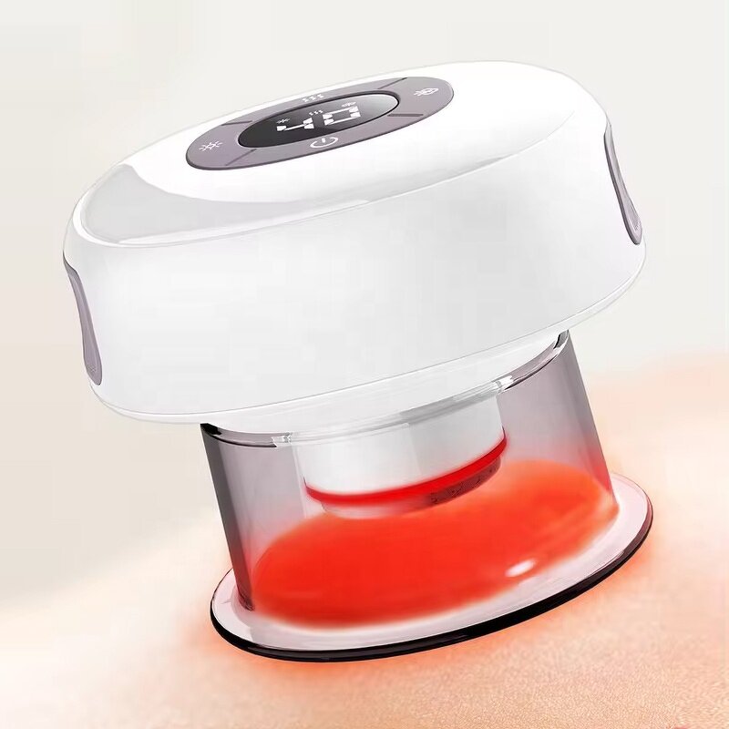 Electric Cupping Therapy Set Manufacturer - EBS9 Smart Bian-stone with Vacuum Red Light