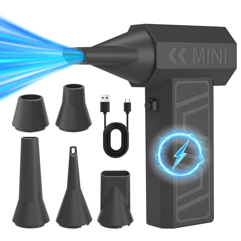 Mini Jet Fan Manufacturer - Portable High-Speed Turbo Brushless Motor Cordless 52m/s