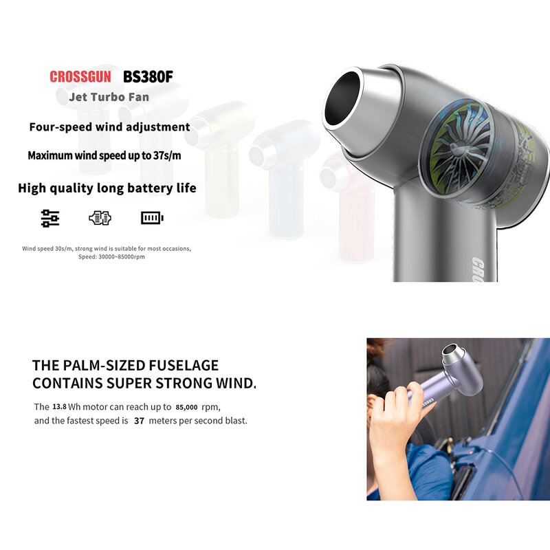 Electric Air Duster Manufacturer - Portable Compact Jet Fan for Camping PC Keyboard