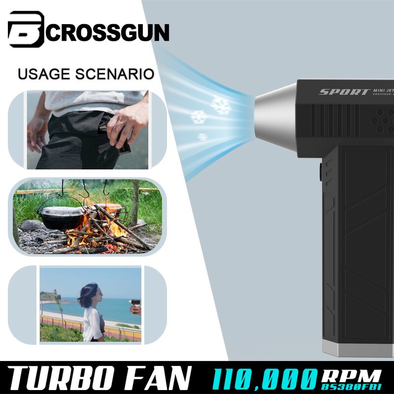 Turbo Mini Fan Manufacturer - Crossgun Powerful for House Cleaning Handy Jet Outdoor