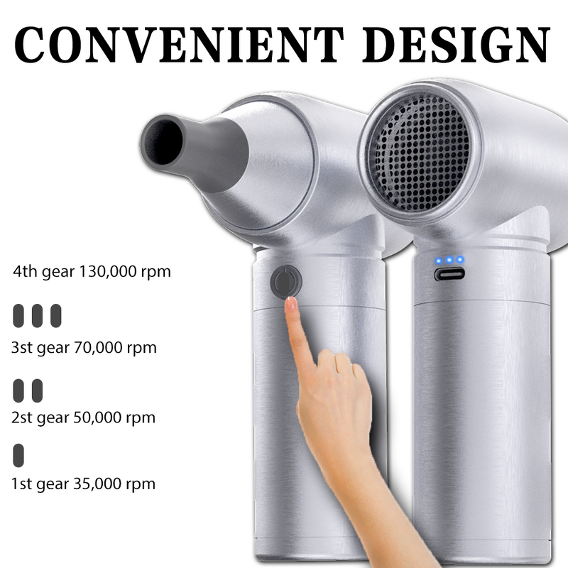 Air Blower Manufacturer - Portable Cordless 130000RPM Electric Mini Jet Fan 150W