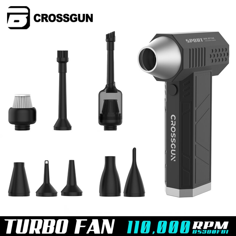 Turbo Mini Fan Manufacturer - Crossgun Powerful for House Cleaning Handy Jet Outdoor