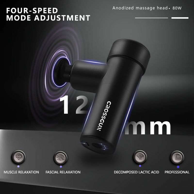 Fascial Gun Manufacturer - CROSSGUN High Quality Pocket Size 6 Speeds 3930 Brushless Motor