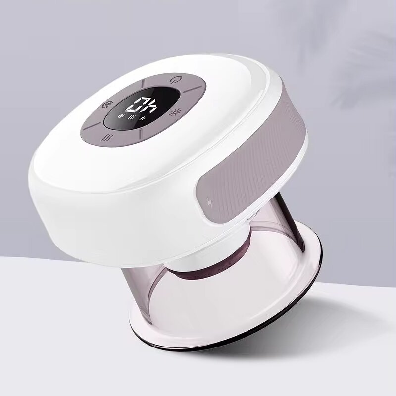 Electric Cupping Therapy Set Manufacturer - EBS9 Smart Bian-stone with Vacuum Red Light