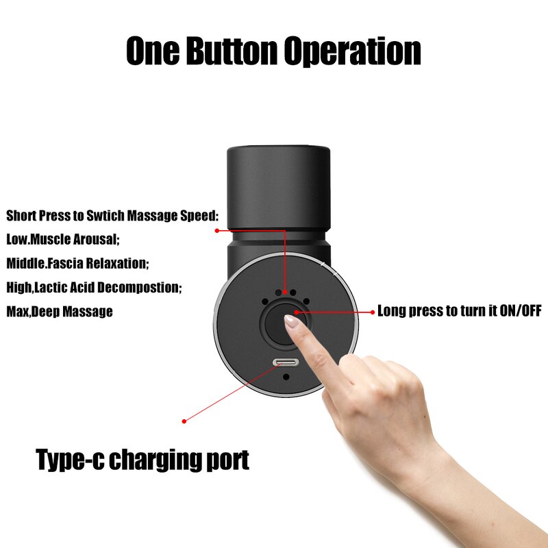 Fascia Massage Gun Manufacturer - Crossgun Mini Super Pocket Portable for Body Gym Office