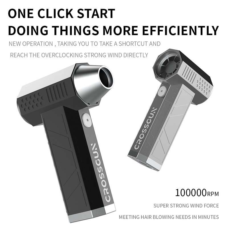 Mini Jet Turbo Fan Manufacturer - Air Cleaning Hair Drying Tools 4 Gear 130000RPM