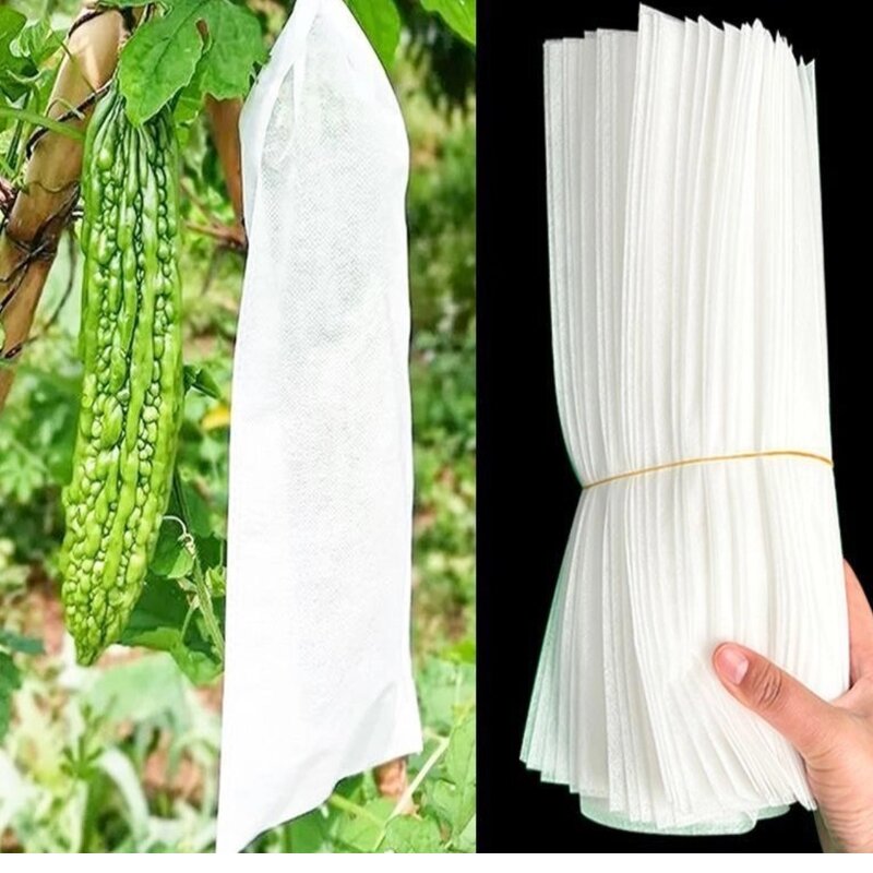 Fruit Protection Bags Manufacturer - Non-Woven Fabric Fruit Netting Cover Bags with Hole for Garden