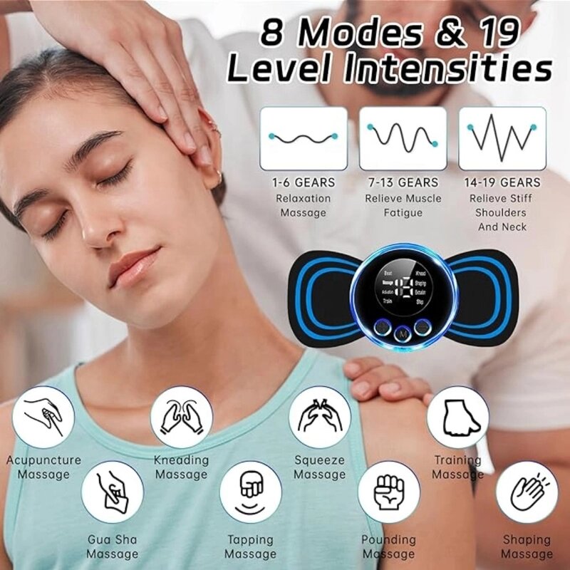 Massager Sticker Manufacturer - EMS Pulse Mini Electric Cupping for Shoulder Leg Cervical Muscle