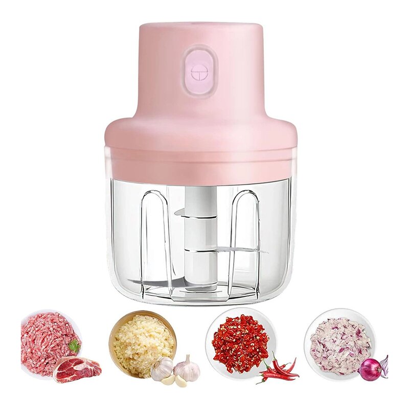 Food Chopper Manufacturer - Fully Automatic Mini Press Intelligent Electric Garlic Machine Wireless 100/250ml