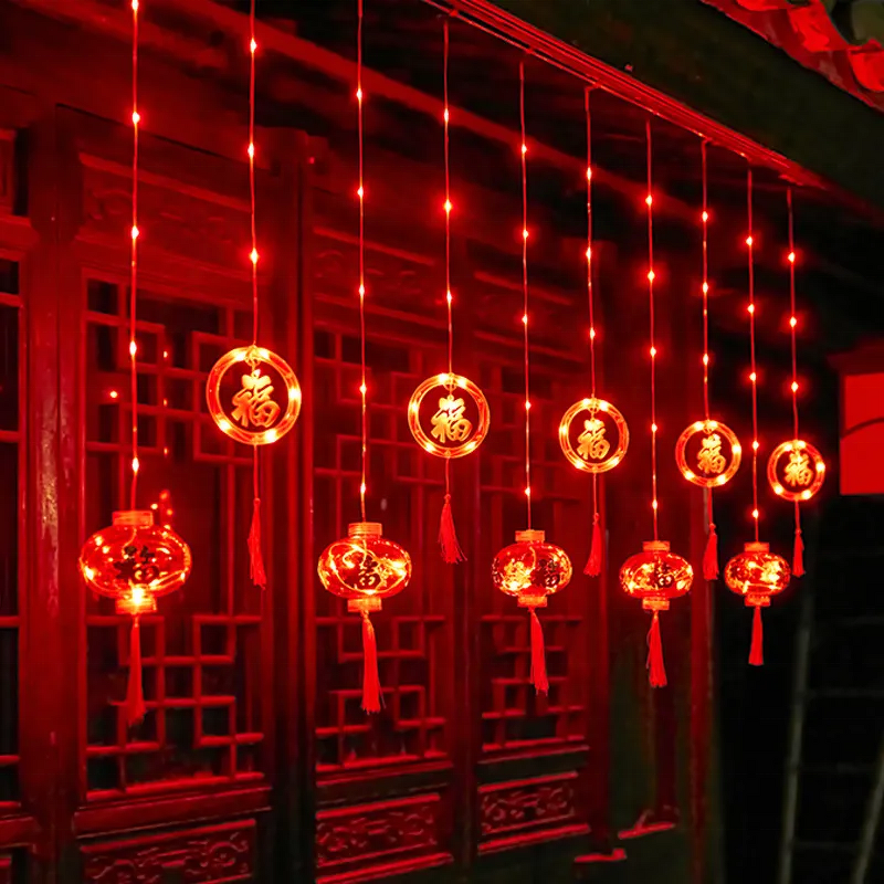 String Light Manufacturer - New Led Chinese Festival New Year Red Lantern Decoration Spring Festival