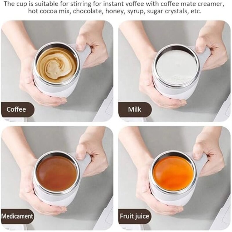 Coffee Mug Manufacturer - New Smart Drinkware Stainless Steel Electric Magnetic Auto Self Stirring