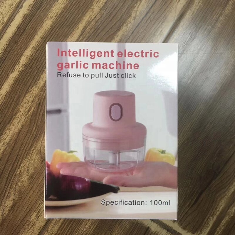 Food Chopper Manufacturer - Fully Automatic Mini Press Intelligent Electric Garlic Machine Wireless 100/250ml