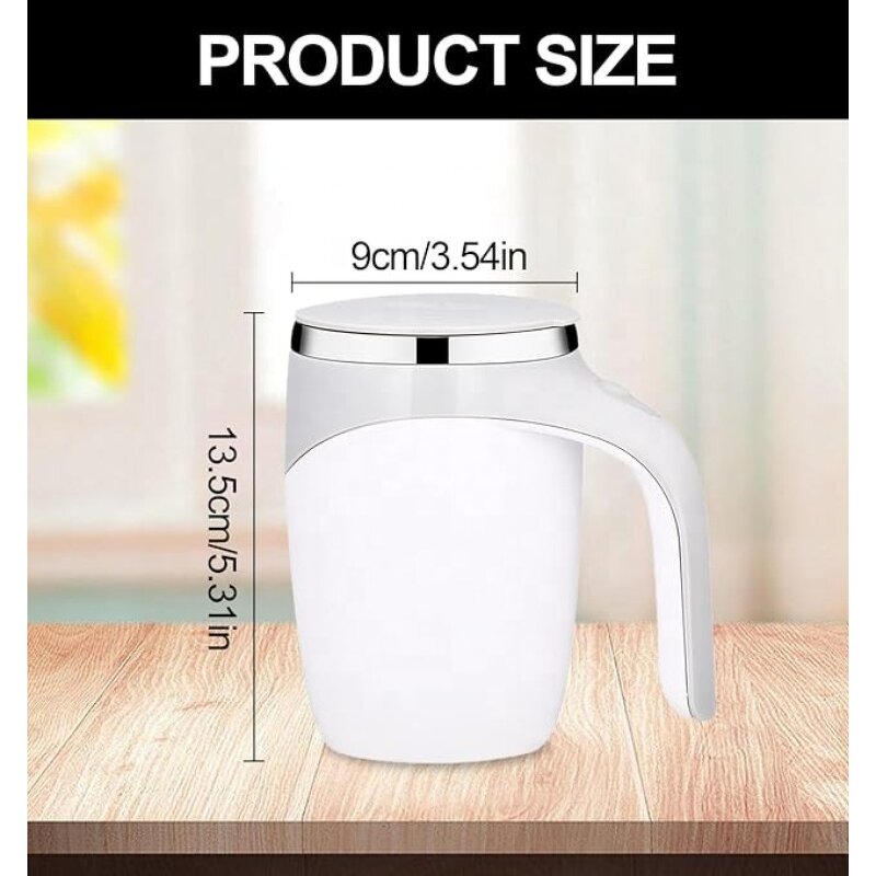 Coffee Mug Manufacturer - Stainless Steel Insulated Auto Magnetic Automatic Self Stirring Cup Mixing