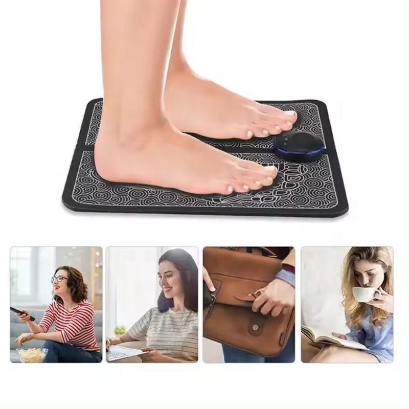 Foot Massager Mat Manufacturer - Factory Electric Portable USB Home Use Pedicure EMS Feet Spa