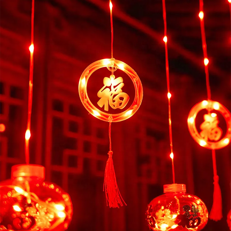 String Light Manufacturer - New Led Chinese Festival New Year Red Lantern Decoration Spring Festival