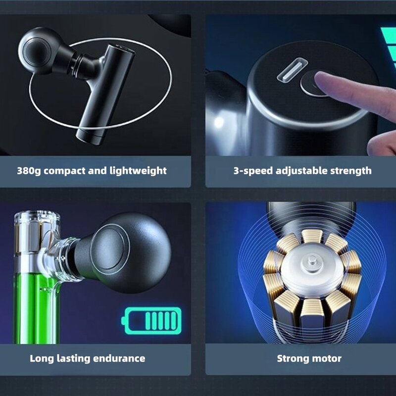 Massage Gun Manufacturer - Professional Factory Wholesale Portable USB Charging Mini Fascia Gun