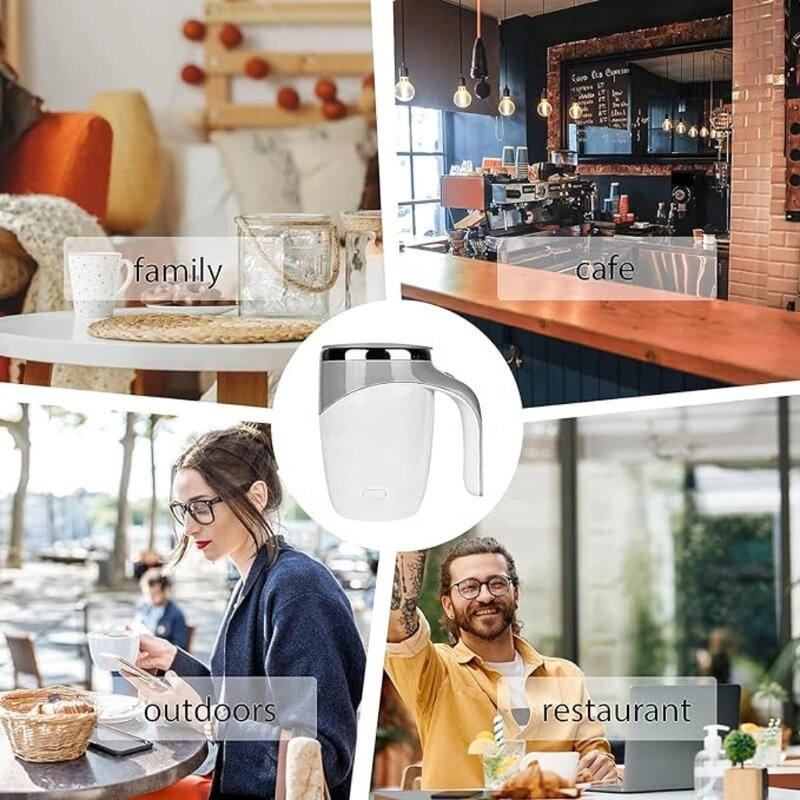 Coffee Mug Manufacturer - New Smart Drinkware Stainless Steel Electric Magnetic Auto Self Stirring