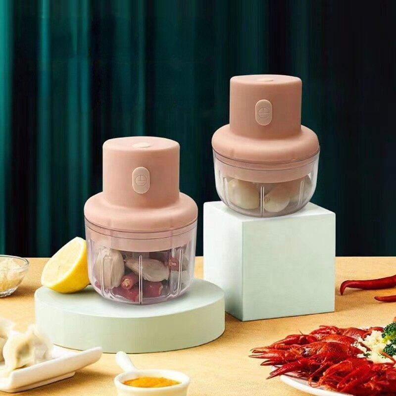 Food Chopper Manufacturer - Automatic Mini Press Intelligent Electric Garlic Machine Wireless 100/250ml