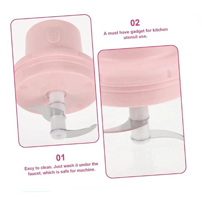 Food Chopper Manufacturer - Automatic Mini Press Intelligent Electric Garlic Machine Wireless 100/250ml