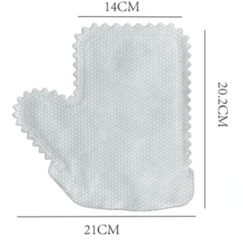 Dusting Gloves Manufacturer - DS1461 100Pcs Thicken Dust Wipe Reusable Mitt Microfiber White
