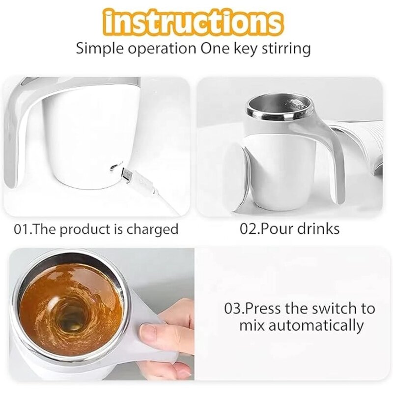 Coffee Mug Manufacturer - New Smart Drinkware Stainless Steel Electric Magnetic Auto Self Stirring