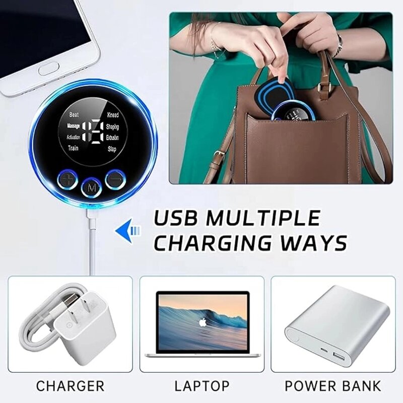 Massager Sticker Manufacturer - EMS Pulse Mini Electric Cupping for Shoulder Leg Cervical Muscle