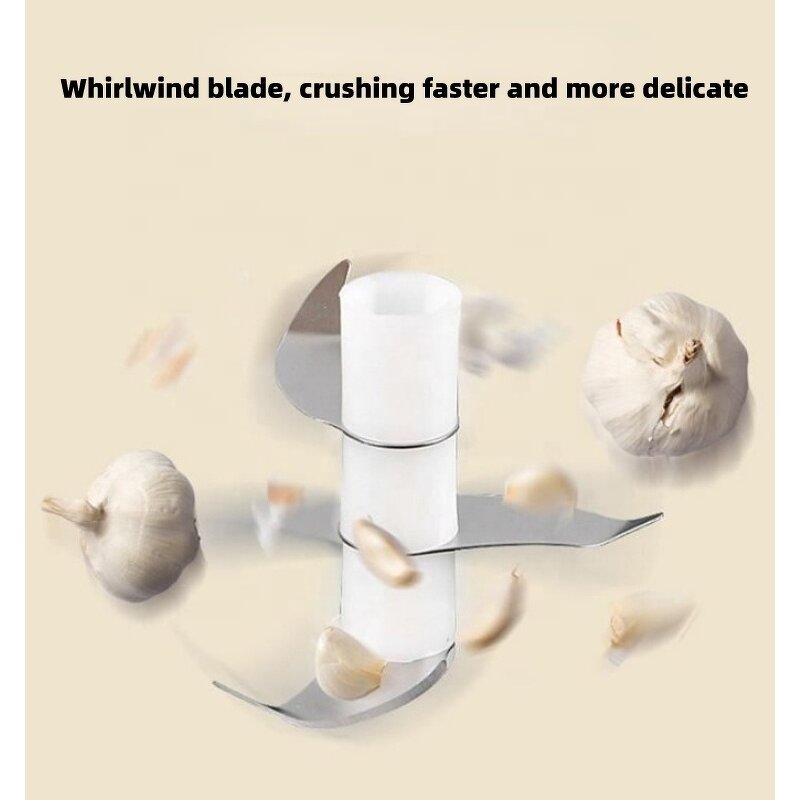 Food Chopper Manufacturer - Fully Automatic Mini Press Intelligent Electric Garlic Machine Wireless 100/250ml