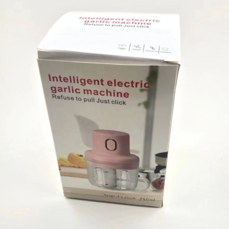 Food Chopper Manufacturer - Automatic Mini Press Intelligent Electric Garlic Machine Wireless 100/250ml