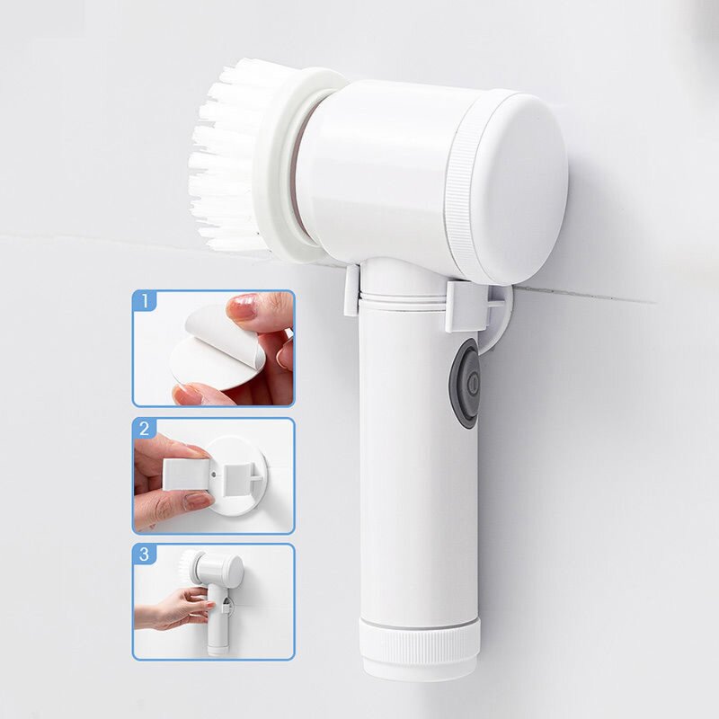 Cleaning Brush Manufacturer - Shifx Kitchen Dishwashing Sink Cleaning Bathroom USB Charging Rotary Washer