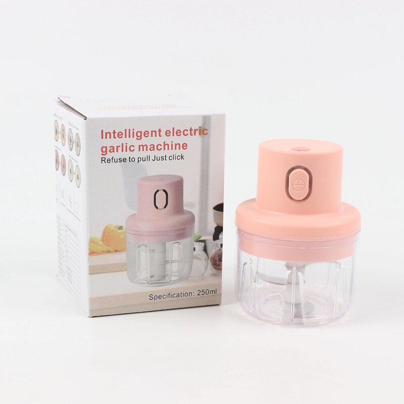 Food Chopper Manufacturer - Fully Automatic Mini Press Intelligent Electric Garlic Machine Wireless 100/250ml