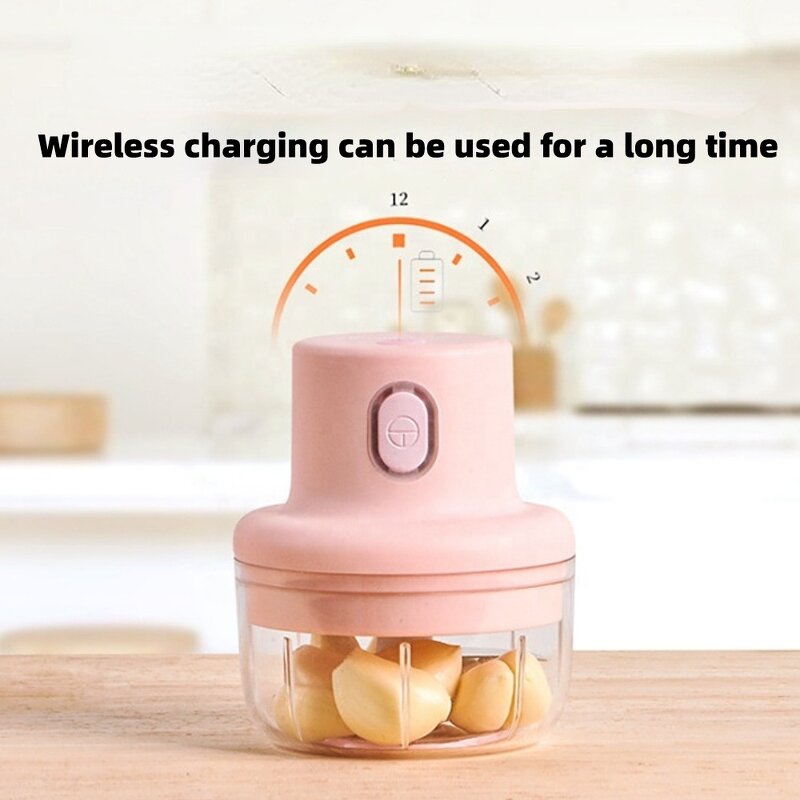 Food Chopper Manufacturer - Automatic Mini Press Intelligent Electric Garlic Machine Wireless 100/250ml