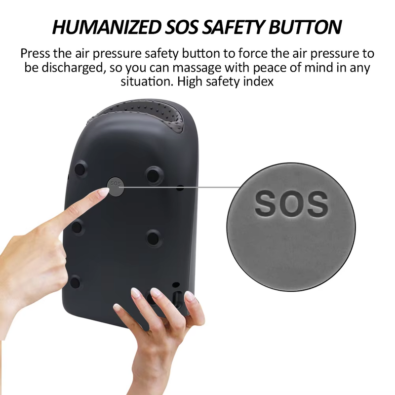 Electric Hand Massager - Portable Acupressure Vibrating Rechargeable Heat Compression