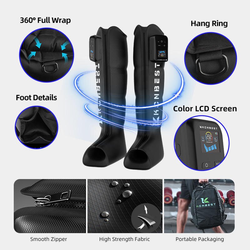 Leg Massage Boots - Sports Recovery Air Compression Blood Circulation Therapy