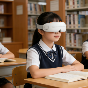 Smart Eye Mask Massager - Voice Broadcast Steam Atomization Vibration Adult Child