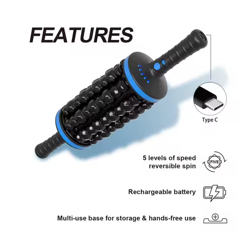 Percussive Massage Gun - Portable Gym Rechargeable Body Muscle Relax Tool